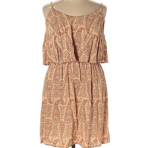 Old Navy Light Pink Paisley Comfort Dress, 1X Plus